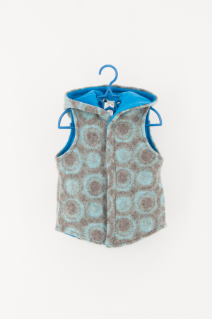 Veste din Lână - Vestă din lână - Beo-buline crem