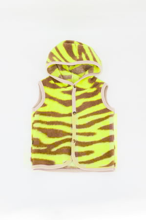 Veste din Lână - Vestă subtire din lână fiartă - Neon