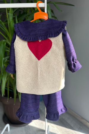 Back To Wool - Vestă tip Cojoc - Crem Hart