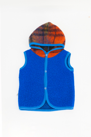 Veste - Vestă subtire din lână fiartă -Royal Blue
