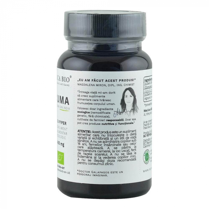 Curcuma Ecologica (Turmeric) din India (405 mg) Republica BIO, 60 capsule [2]