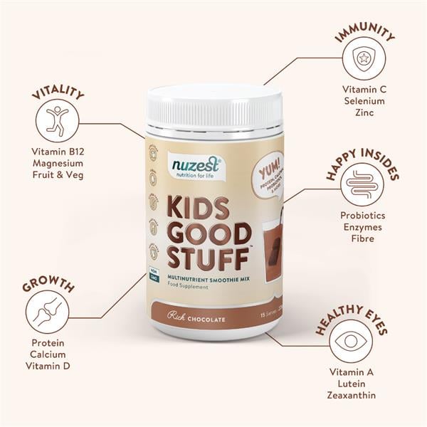 Kids Good Stuff, Shake Proteic cu Multivitamine, Ciocolata [3]
