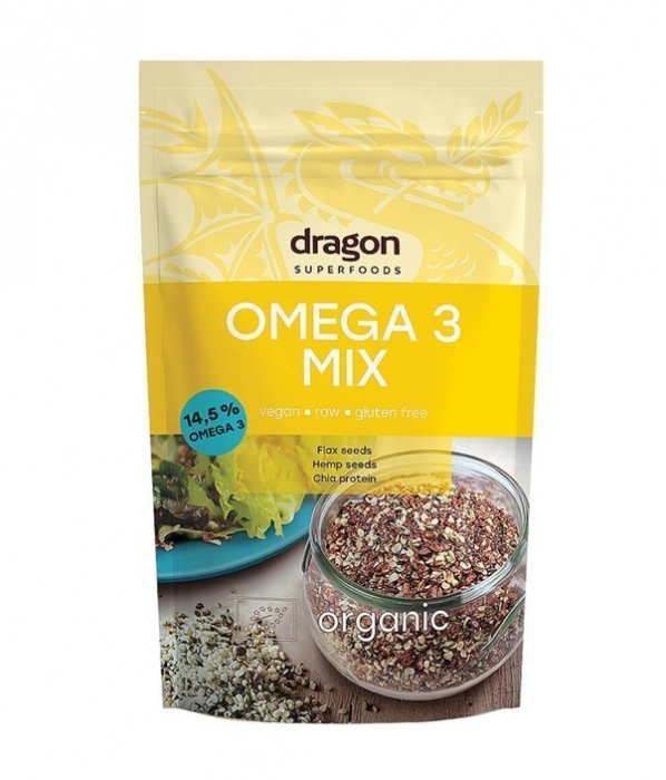 Mix Omega 3, Raw Vegan, Dragon Superfoods, Bio, 200 g [2]