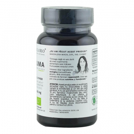 Curcuma Ecologica (Turmeric) din India (405 mg) Republica BIO, 60 capsule [1]