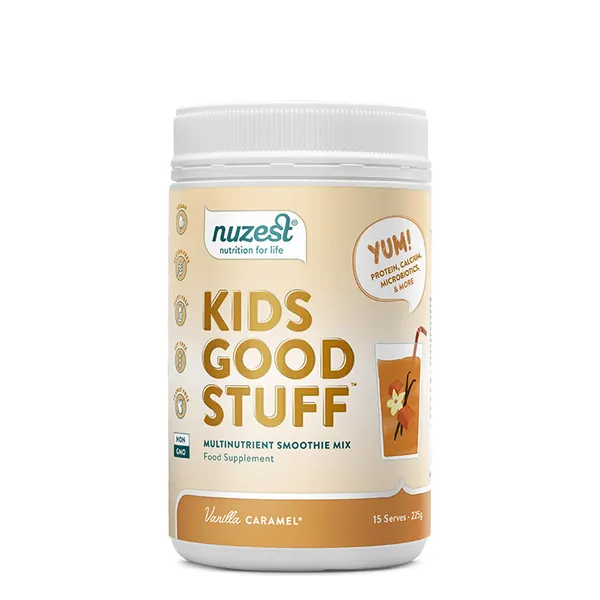 Proteine Vegetale - Kids Good Stuff, Shake Proteic cu Multivitamine, Vanilie si Caramel
