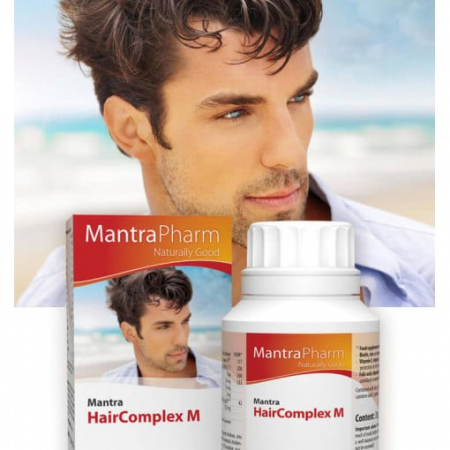 Sanatatea Parului - Mantra Hair Complex pentru Barbati, 60 capsule, MANTRAPHARM