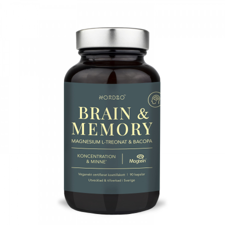 Vitamine si Minerale - Nordbo - Brain & Memory - Magneziu, 90 capsule