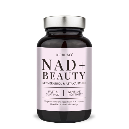 Vitamine si Minerale - Nordbo NAD+ Beauty cu nicotinamide riboside, resveratrol, astaxantina si vitamina C.