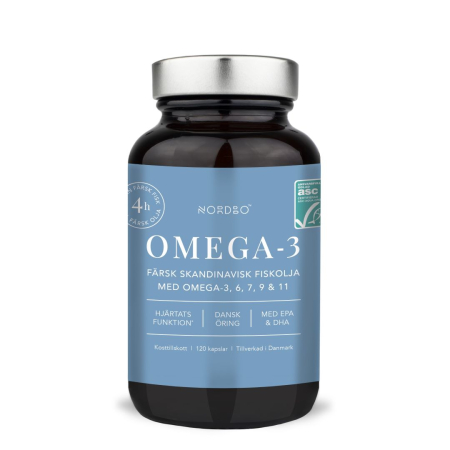 Vitamine si Minerale - Nordbo Omega 3, 6, 9 si 11, 120 capsule