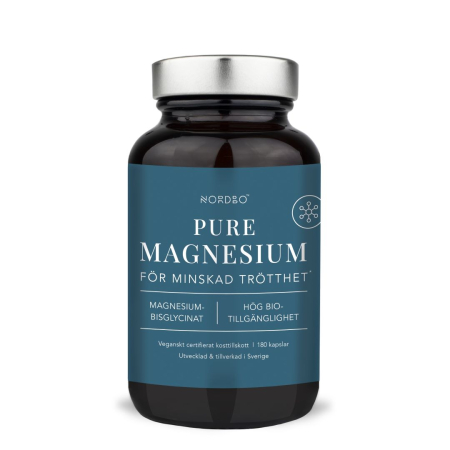 Vitamine si Minerale - NORDBO Pure Magneziu - Bisglicinat de Magneziu - Vegan - 180 capsule