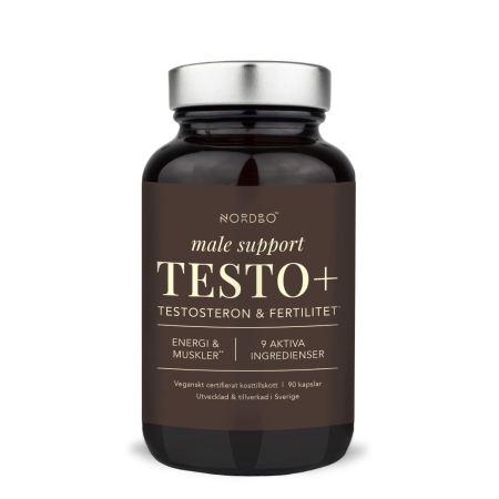 Vitamine si Minerale - Nordbo Testo+ 90 capsule – suport testosteron, energie si fertilitate