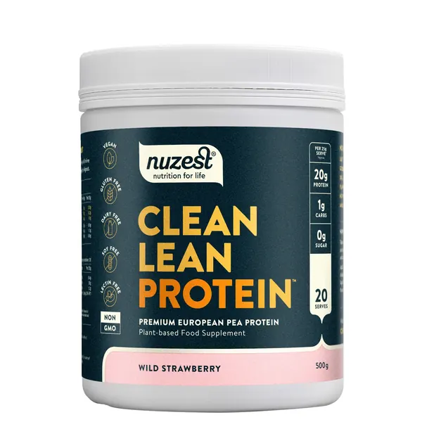 Promotii - Nuzest Clean Lean Protein Wild Strawberry – proteină vegetală cu aromă de fragi