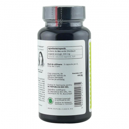 Orz Verde Ecologic din Germania (400 mg) Republica BIO, 90 capsule [1]
