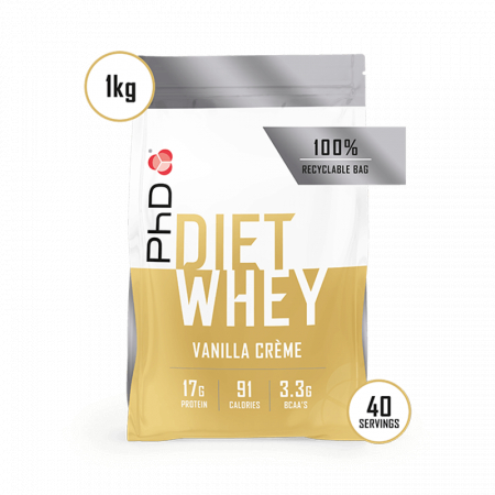 Proteine din Zer - PhD Diet Whey Protein Vanilie 1kg