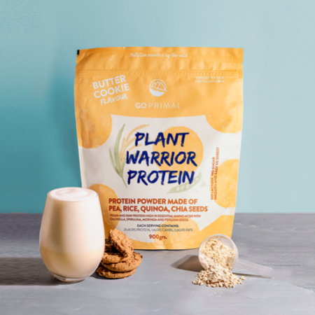 Plant Warrior Protein - Proteină Vegană cu Superfoods – Go Primal – 900g [0]