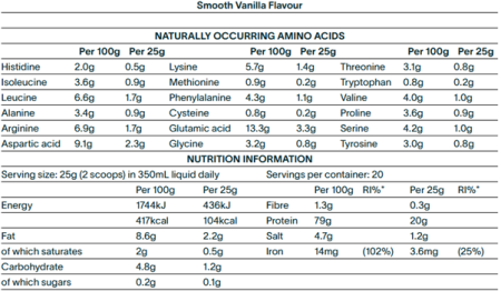Clean Lean Protein Smooth Vanilla [1]