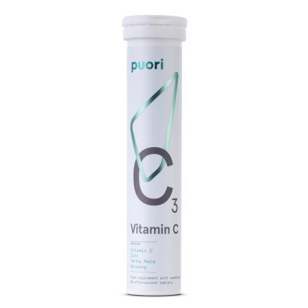 Vitamine si Minerale - Puori C3 – Vitamina C 500mg – 20 Comprimate Efervescente