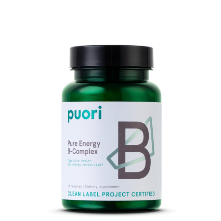 Puori Pure Energy, Complex de Vitamina B, 60 capsule