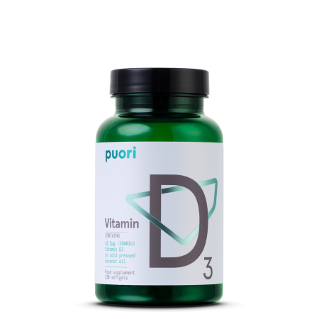 Puori D3 - Vitamina D din surse naturale  (2500UI)