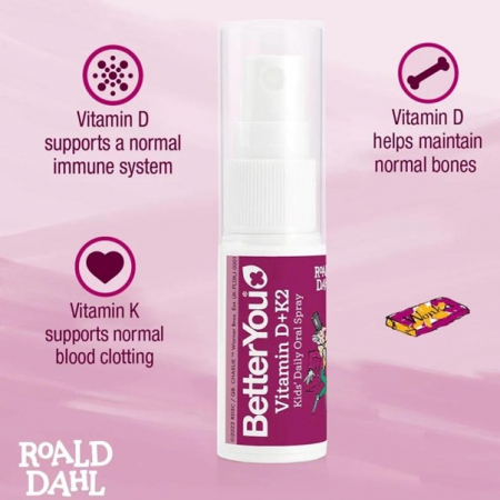 Vitamina D+K2 Kids Oral Spray (15 ml), BetterYou [1]