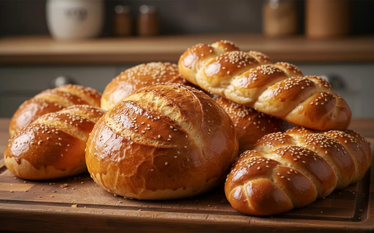 6 Framantare aluat - Paini cu diferite finisaje pentru crusta perfecta