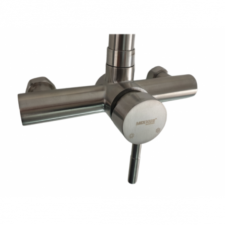 Coloana de dus Mixxus EKA-003-J, 120 cm + baterie si para, monocomanda, furtun flexibil [3]