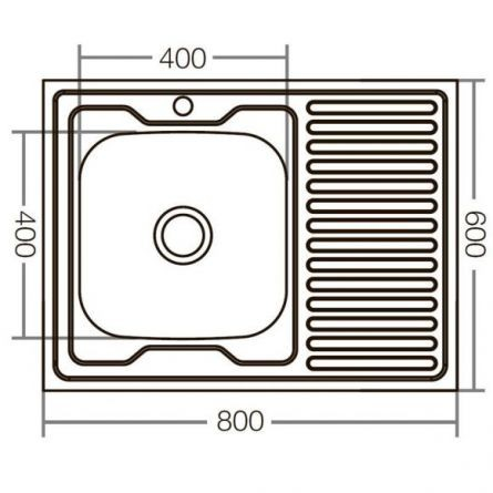 MIXXUS Z8060L-06-160E chiuveta bucatarie din inox [2]