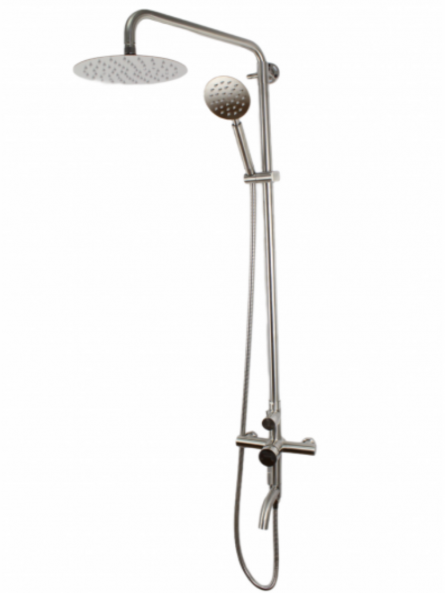 Coloana de dus Mixxus SUS-009-J, 120 cm + baterie si para, monocomanda, furtun flexibil [4]