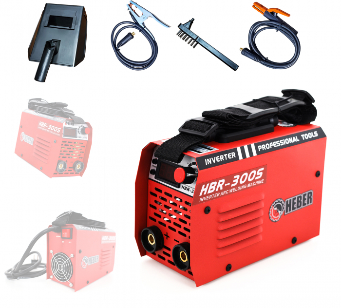 Aparat de sudura HEBER® HBR-300S, MMA 250A, afisaj electronic LCD, TIP INVERTOR [2]
