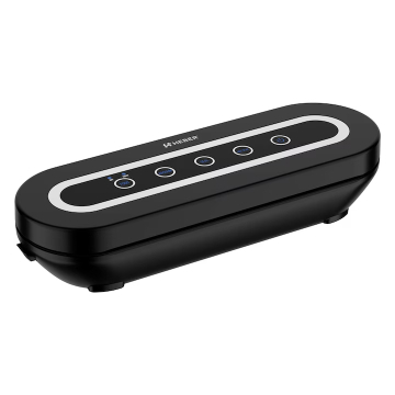 Aparat de vidat si sigilat alimente Heber®, 120W, 80kpa, functii vidare umed/uscata/soft, panou de comanda tactil, 30 cm bara de lipire Functie de Sigilare si Vidare Automata, Negru [3]