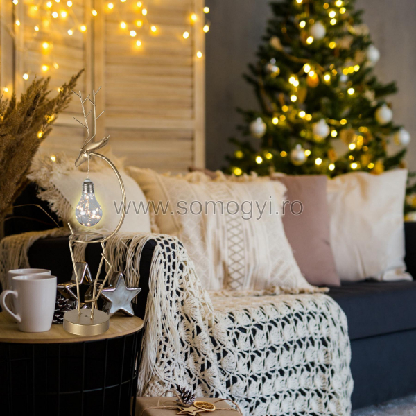 Decor de masă, metalic, cerb [3]