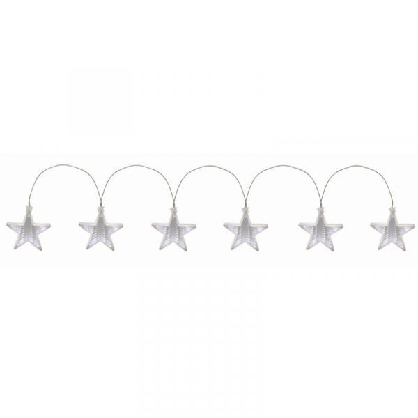 Decor ghirlandă LED-uri, cu oglinda, stea [3]