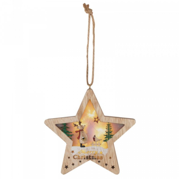 Decor lemn pentru ușă, fereastră, stea [2]