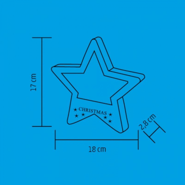 Decor lemn pentru ușă, fereastră, stea [3]