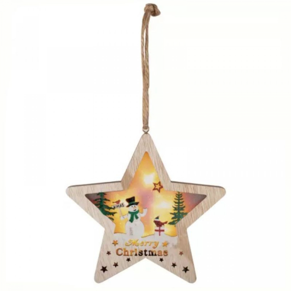 Decor lemn pentru ușă, fereastră, stea [4]