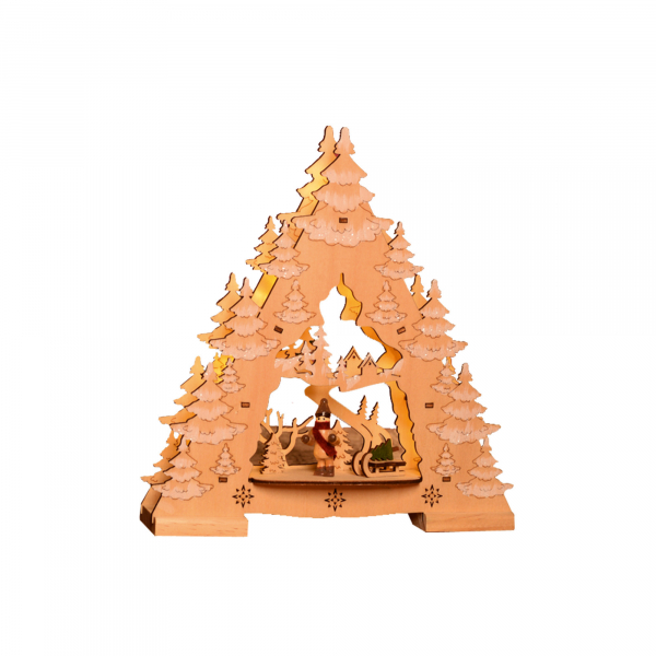 Decor pentru masă cu LED, brad, 3V [4]