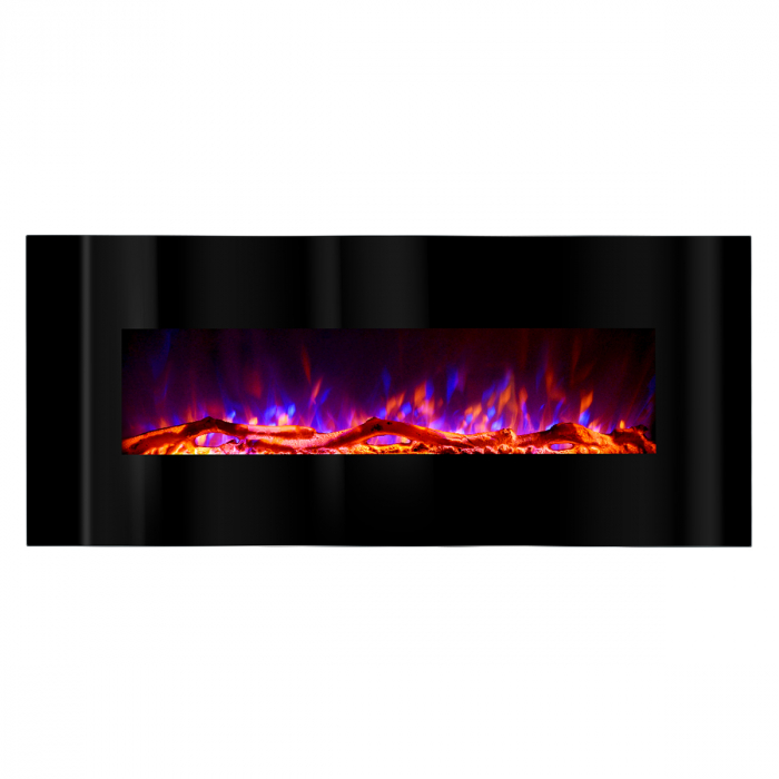 Focar electric de perete Madrid, Dimensiuni (I*L*A) :550*1280*140 mm, Flacara colorata, Telecomanda, 1500W [2]