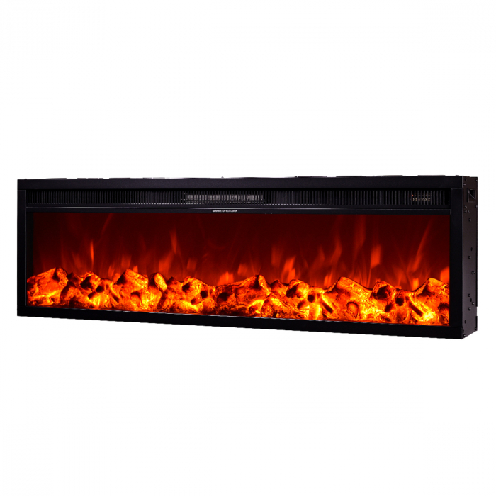 Focar electric incorporabil Tanzania, dimensiuni (I*L*A) :400*1280*180 mm, Efect 3D, Telecomanda, 2 trepte incalzire [2]