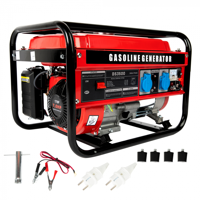Generator pe benzina,HEBER®, 2800W, motor 4 timpi, autonomie 10 ore [8]