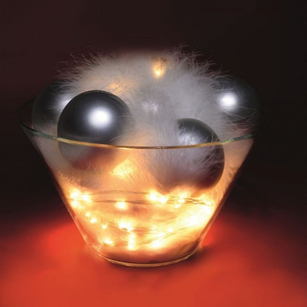 Ghirlandă cu LED-uri micro, 50 microLED-uri alb cald [3]