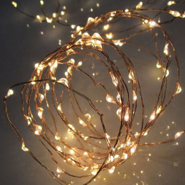 Ghirlandă cu LED-uri micro, 50 microLED-uri alb cald [2]