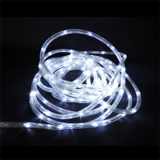 Rola led, furtun luminos de exterior, ALB RECE, 100 m, alimentator inclus [4]