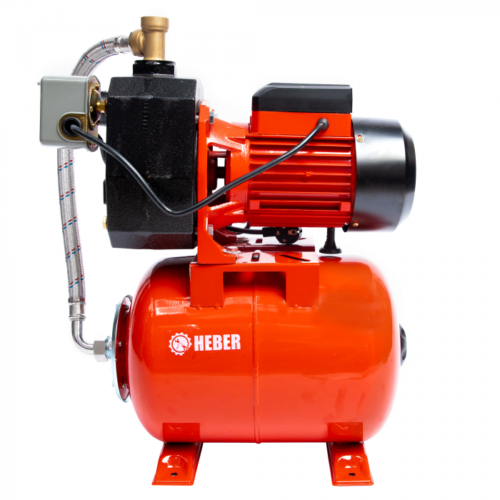 Hidrofor cu ejector, AUTODP505, Heber®, 1500 W, 60L/min, H60m, rezervor 24 litri, adancime absorbtie 40 m [3]