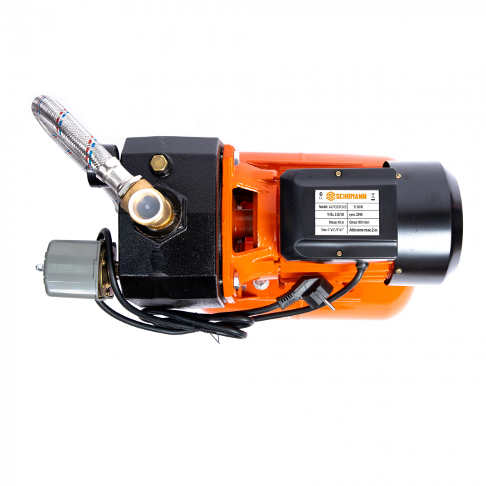 Hidrofor cu ejector, AUTODP505, Schumann®, 1500 W, 60L/min, H60m, rezervor 24 litri, adancime absorbtie 40 m [6]