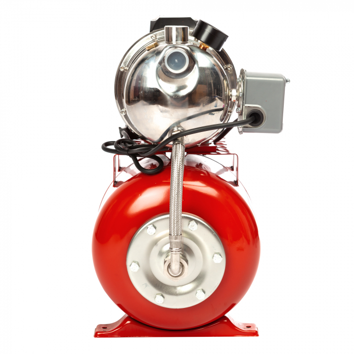 Hidrofor de mare putere Heber®, AUTOJS80, 24L, 1000W, 50l/min, H refulare 40m, pompa din fonta si inox [6]