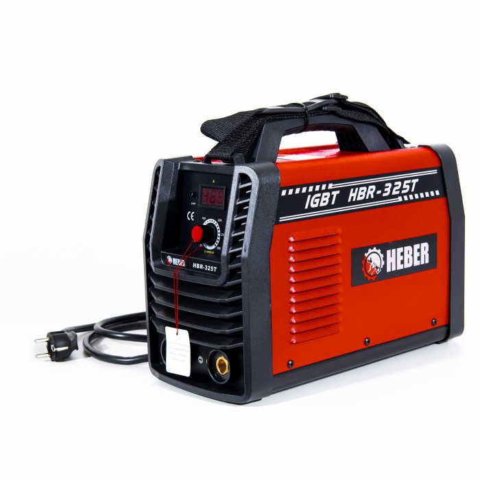 Invertor de sudura HEBER® HBR-325T, 300 A, electrod 1.6 - 5 mm, afisaj digital, lungime cabluri 3 metri + accesorii de sudura incluse [8]