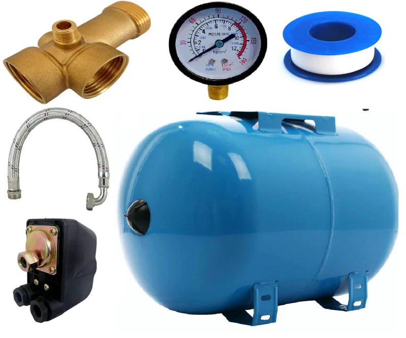 Kit Hidrofor 50L cu pompa apa submersibila multietajata 1.5KW, 5m3/Ora, Heber®, Sistem premium complet [2]