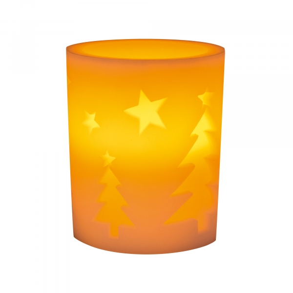 Lumânare ceară cu LED, brad, 4,5V [2]