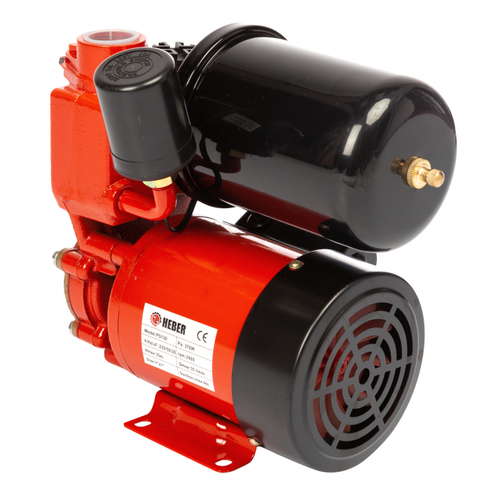 Mini hidrofor Heber®, PS130, 1L, putere 370W, debit 35l/min, H refulare 30m [9]