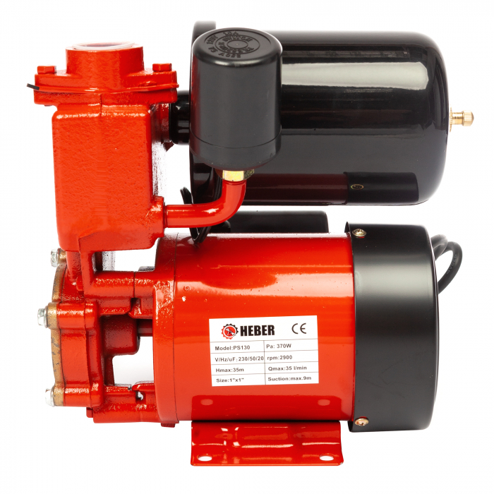 Mini hidrofor Heber®, PS130, 1L, putere 370W, debit 35l/min, H refulare 30m [2]